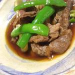 花いち - 【煮物椀】牛肉と茗荷、方願寺の鋤焼