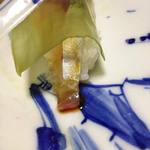 花いち - 【早寿司】〆あじ握り