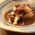 花いち - 【煮物】牛肉と茗荷　鋤焼き