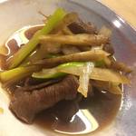 花いち - 【煮物椀】牛肉と葱と牛蒡　鋤焼