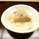 天神橋 青木 - 海老芋、帆立の湯葉あんかけ