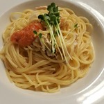 イタリア料理クッチーナ - 北海道産帆立と明太子のクリームソースランチ 950円