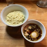 麺屋彩香 - 醤油つけ麺850円(味玉サービス)