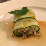 organ - 2017.01.14  蟹と根セロリ、アボカド、ズッキーニのカネロニ