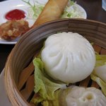 中国料理 茂住 - ランチの蒸し物と揚げ物☆