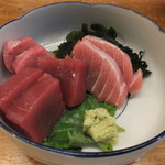 竹原 - マグロ盛合せです　2017-0113訪問