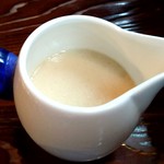 麺倉庫 じだい屋 - つけ麺・赤【割スープ】