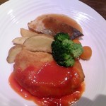 Ravian Ro-Zu - [料理] 鶏肉のチーズパネトーネ & サゴシの竜田揚げ プレート 全景♪ｗ