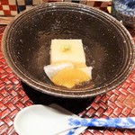 天麩羅 巽 - 先付：胡麻豆腐、キス