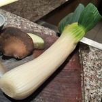 天麩羅 巽 - 太い下仁田ネギ