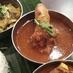 アーンドラ・ダバ - プロンとチキン