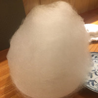 東京肉しゃぶ家 - スキヤキに乗ってる綿あめ