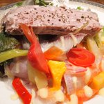 プールトワ - ランチコース 1920円 の田舎風パテとサラダ