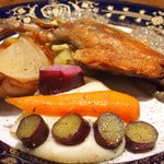 プールトワ - ランチコース 1920円 の鴨もも肉のコンフィー