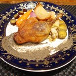 プールトワ - ランチコース 1920円 の鴨もも肉のコンフィー