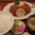 食事処 しみず - メンチカツ定食780円