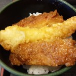 ゆで太郎 - 海老天挟みカツ丼