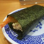 無添くら寿司 - 海老天手巻き　税込108円(2017.01.17)