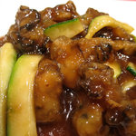 牡蠣とズッキーニの中華風炒め