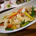 喜作 - 夜光貝のニンニクバター炒め