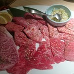 黒毛和牛焼肉 七甲山 - 極上特選盛り合わせ