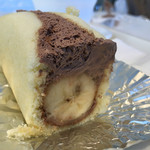 カフェ・ディ・フェスタ - チョコバナナオムレットの断面 2016/03/02