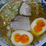 長尾中華そば - 双子の味付玉子付のこく煮干し