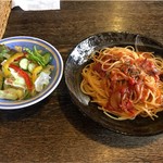 Italian Pasta BAMBINA - アマトリチャーナ＋サラダ&飲み物セット