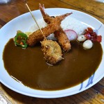 手づくりカレーやさん 倉 - エビフライカレーセット