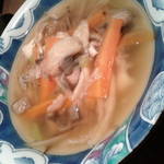 サバの駅 - サバ出汁八戸せんべい汁