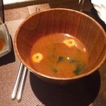 鉄板ステーキハウスsuzuka  欅 - 味噌汁