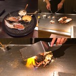 鉄板ステーキハウスsuzuka  欅 - オマール海老焼いてます！