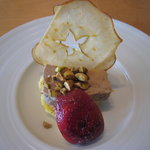 ごはん屋 今ここ - フォアグラ、りんご、さつまいもを使った一品