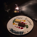 鉄板ステーキハウスsuzuka  欅 - 主役のデザートプレート