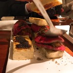 よろにく - ロッシーニ風サンド作成中