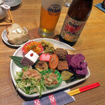 藍風珈琲店 - 本日の己書プレート２０１７．１