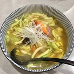 味の鈴蘭 - スープカレーラーメンお握りセット、720円です。
