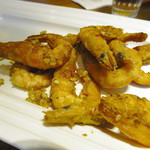 LE BLE D'OR - 「金色三麥現釀啤酒蝦」ビアフレーバーフライドシュリンプ320(TWD)＝1.200円