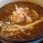 鶴麺 - 牛すじカレーつけ汁