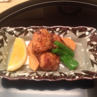 正月屋吉兆 新宿伊勢丹 - ふぐのから揚げ Jan/2017
