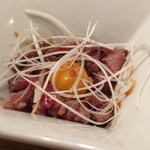 お肉屋 けいすけ 三男坊 - タンユッケ