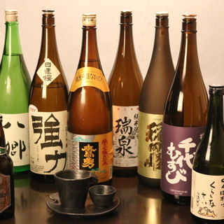 Enjoy a wide variety of local sake. We also have many other types of drinks available.