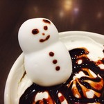 タリーズコーヒー　 - マシュマロでできた雪だるま 癒される〜！
