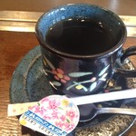 Hiroshimafuu Okonomiyaki Ando Teppanya Kikoubou Sansouka - ●山の幸のそば入り+ホットコーヒー 1070円 → ランパスvol.7提示で500円