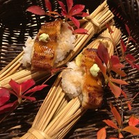銀座 しのはら - アナゴ 餅米 銀杏 栗 藁の匂いと