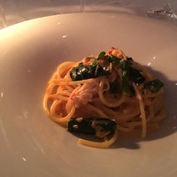 RESTAURANT DAZZLE - パスタ2 タラバ蟹のスパゲッティー二 縮みほうれん草とトマトクリームソース