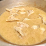 八郎鮨 - 味噌仕立てのお鍋はまずはふぐから…