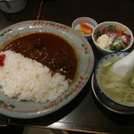 牛たん炭焼き 利久 - 牛タンカレー定食１４５０円税込