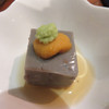 高鮨 - 料理写真:黒ゴマと葛とエゴマの実の豆腐。