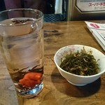 焼とりマサ坊 - 焼酎お湯割り梅。